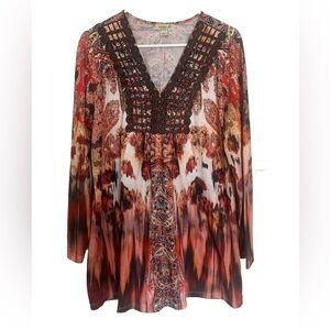ONE WORLD Multicolor Patterned Tunic
